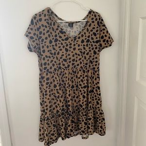 XL animal print dress